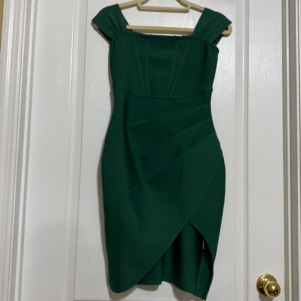 Green Stretchy Dress size M